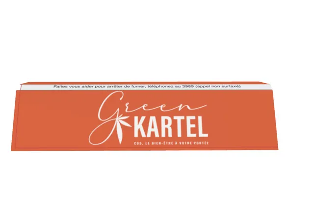 green-kartel-feuilles-slim-papier-rouler-king-size-chanvre image 1