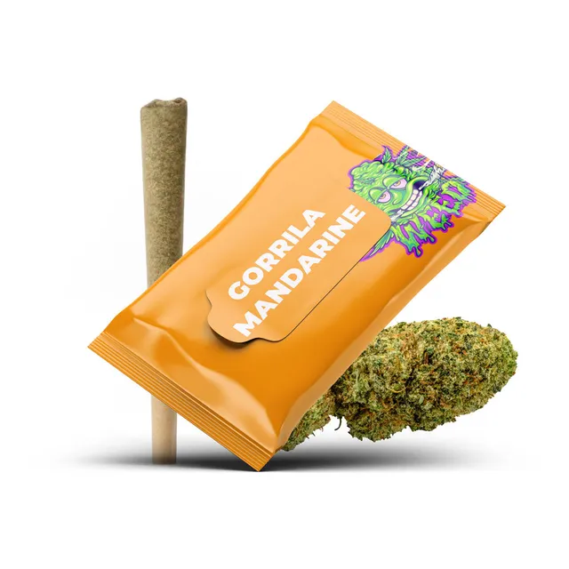 green-kartel-joints-pr-roul-s-gorilla-mandarine-joint-cbd-x1 image 1