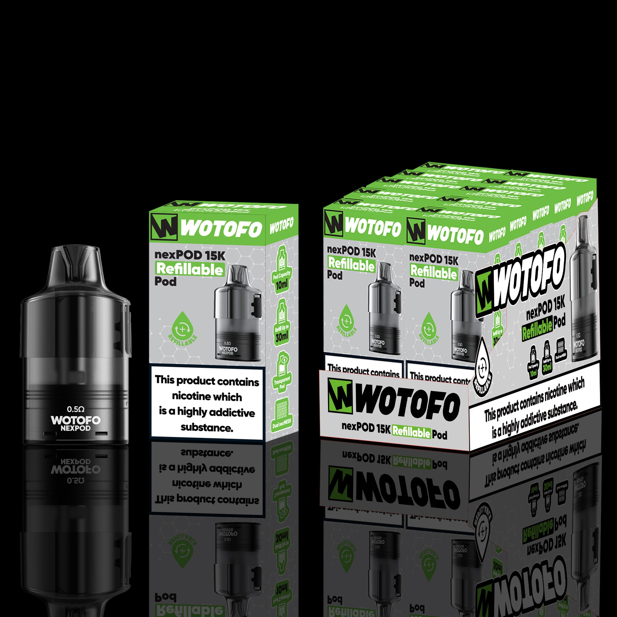 wotofo-nexpod-15k-cartouche-rechargeable-10ml-mesh image 3