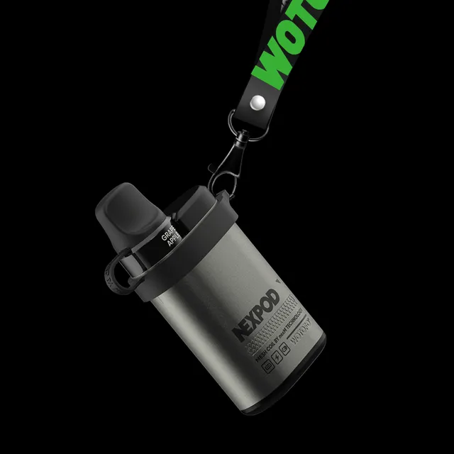 wotofo-nexpod-lanyard-tour-de-cou-pod-45cm-noir-vert image 1