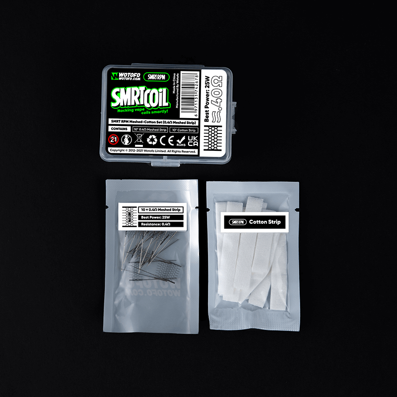 wotofo-smrt-kit-mesh-coton-rpm-0-4-ohm-10-pcs image 5