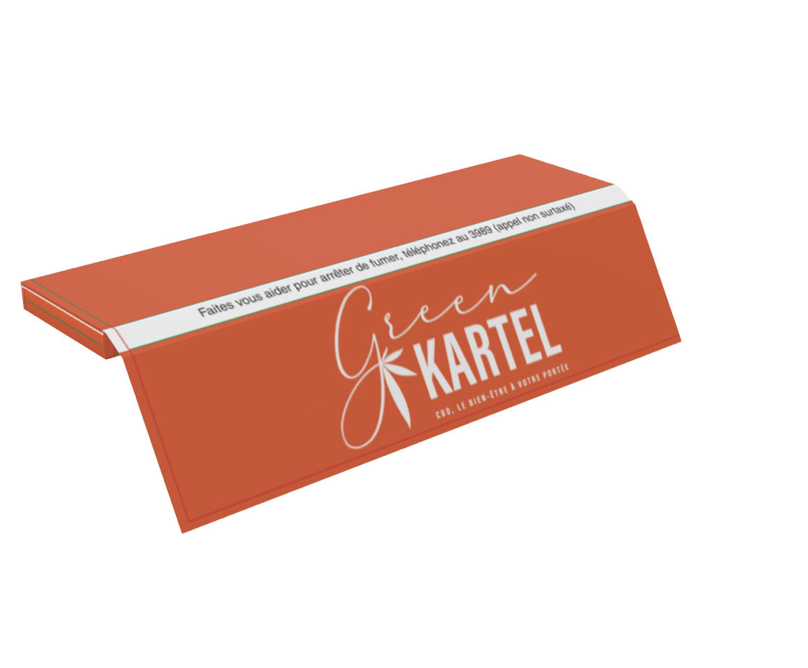 green-kartel-feuilles-slim-papier-rouler-king-size-chanvre image 2