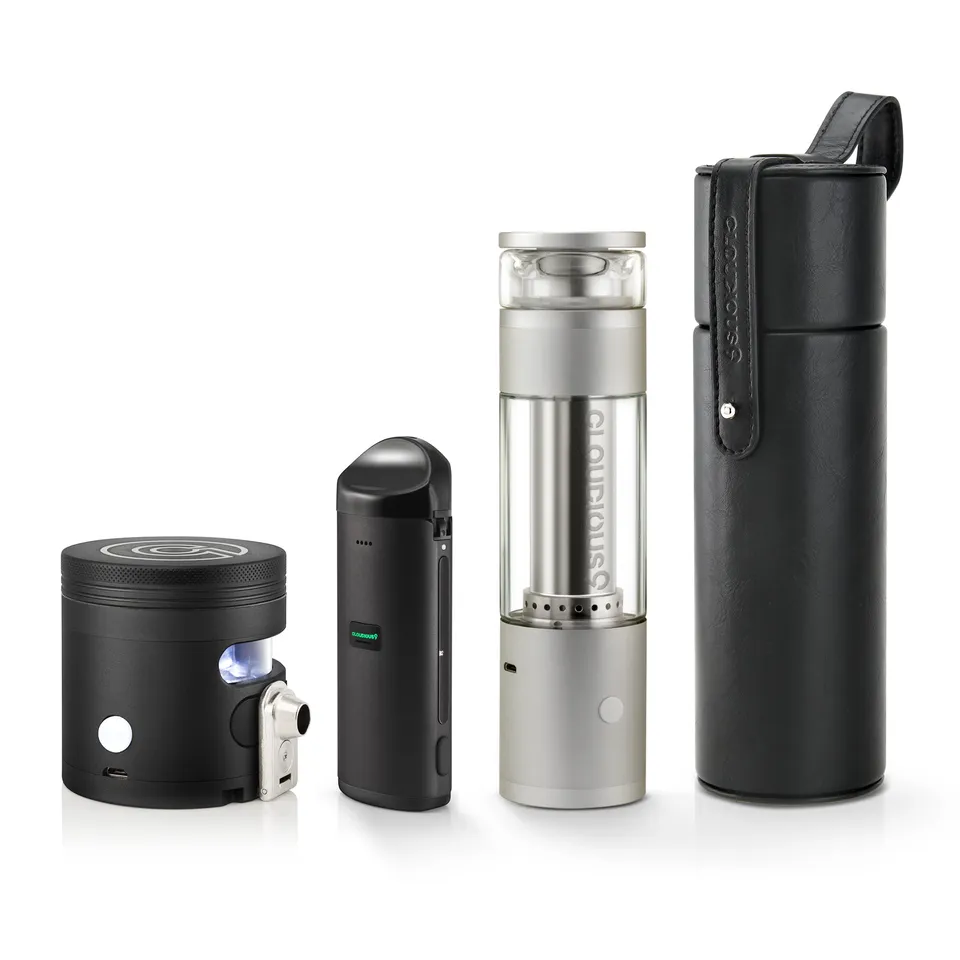 cloudious9-mega9-bundle-vaporisateur-herbe-s-che-noir-filtration-eau image 1