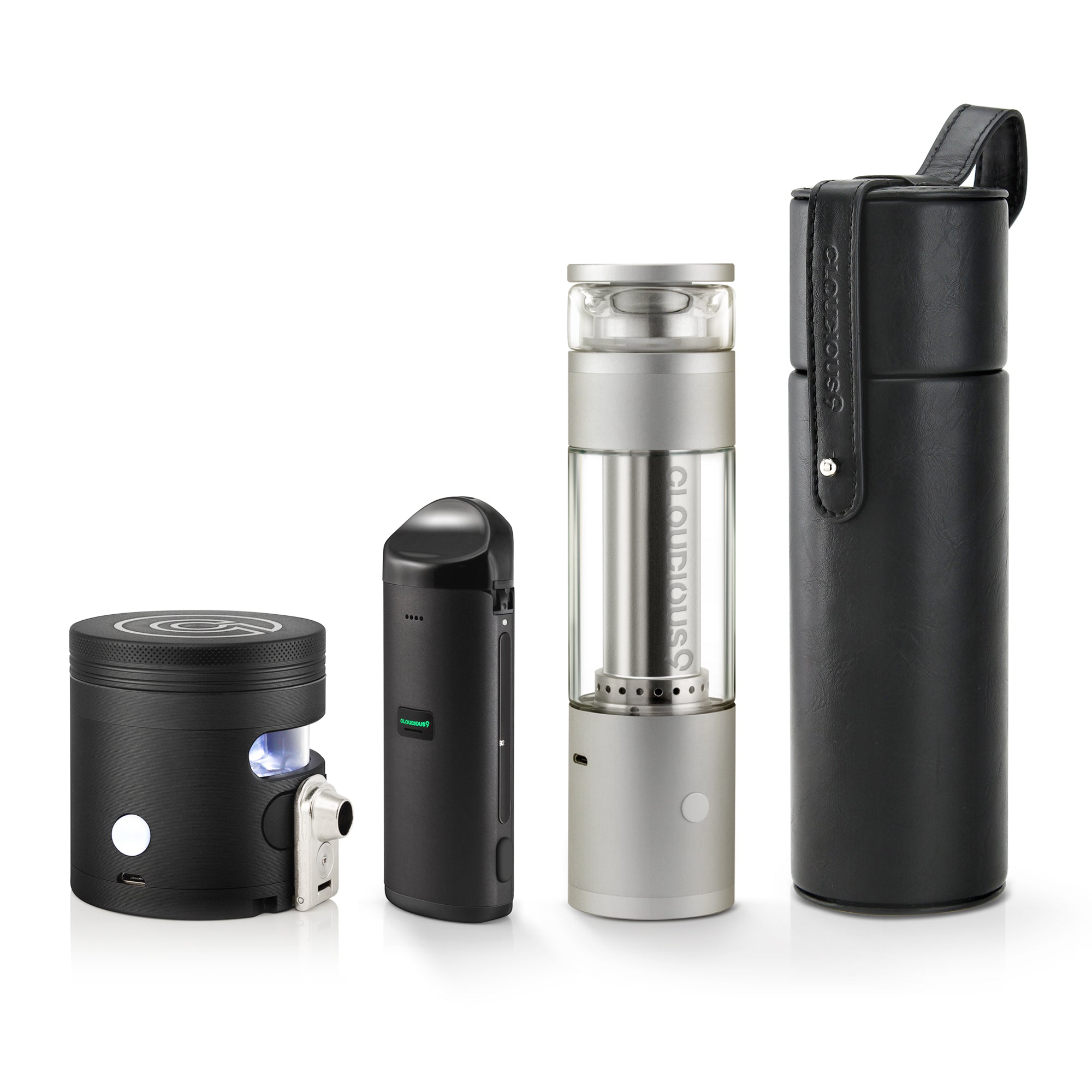 cloudious9-mega9-bundle-vaporisateur-herbe-s-che-noir-filtration-eau image 1